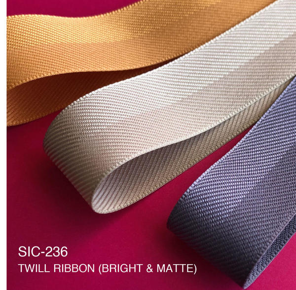 SIC-236 TWILL RIBBON Bright & Matte